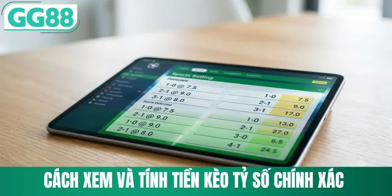 Cách xem và tính tiền kèo tỷ số chính xác