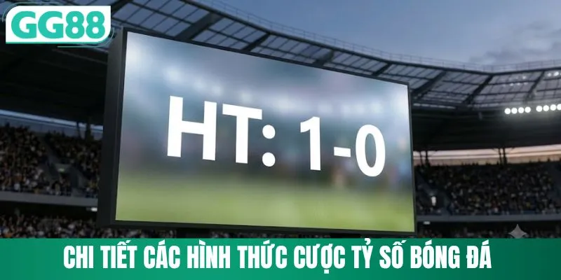 Chi tiết các hình thức cược tỷ số bóng đá