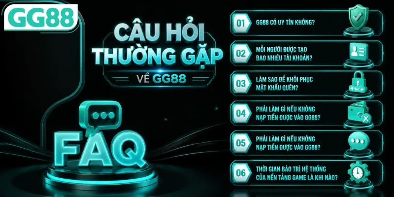 FAQ - Trung tâm trợ giúp của nhà cái GG88