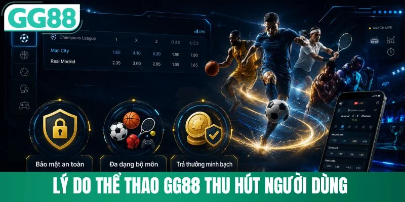 Lý do thể thao GG88 thu hút người dùng
